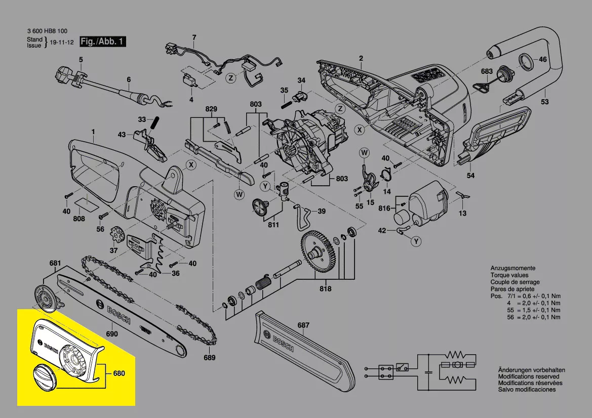 capot réf. 1 600 A02 8X6 Bosch
